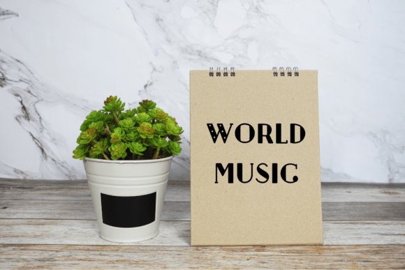 Music World Font PNG with transparent background - Preview 5