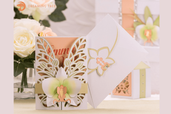 Orchid Gatefold Card SVG