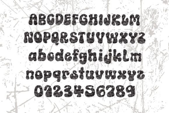 Retro Vibe Font PNG with transparent background - Preview 1