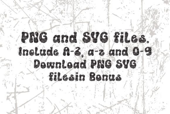 Retro Vibe Font PNG with transparent background - Preview 3