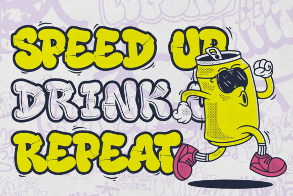 Rift Punk Font PNG with transparent background - Preview 5