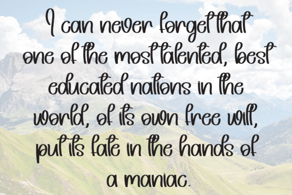 Rosemade Font PNG with transparent background - Preview 5
