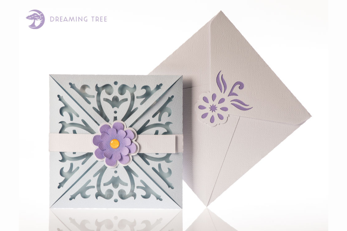 Scroll Greeting Card SVG