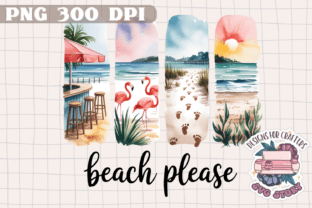Summer Beach Brushstrokes PNG Seaside Graphic by SVG Story · Creative ...