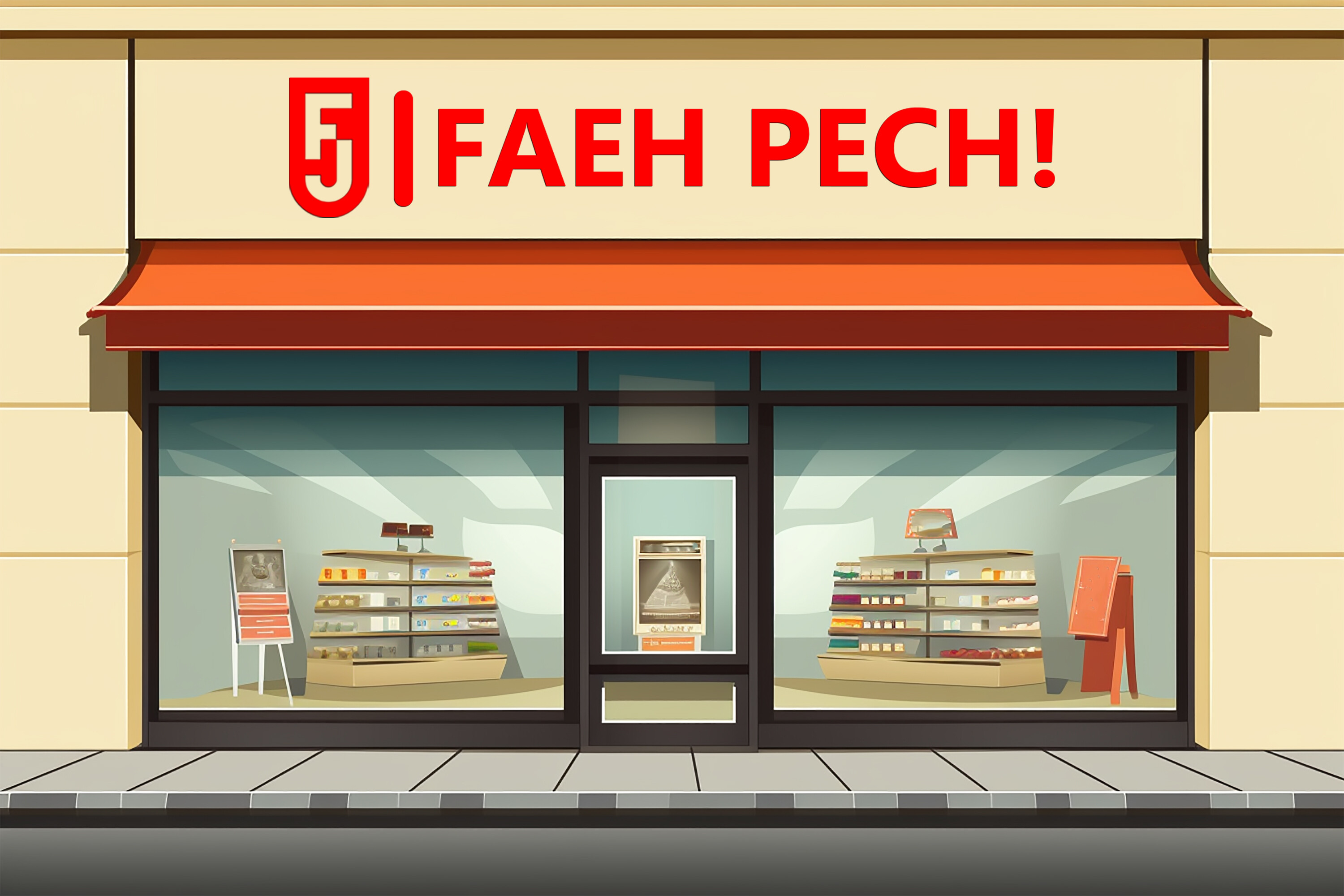 Bakery Front Mockup