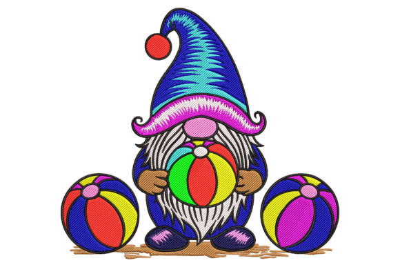 Beach Gnome with Balls