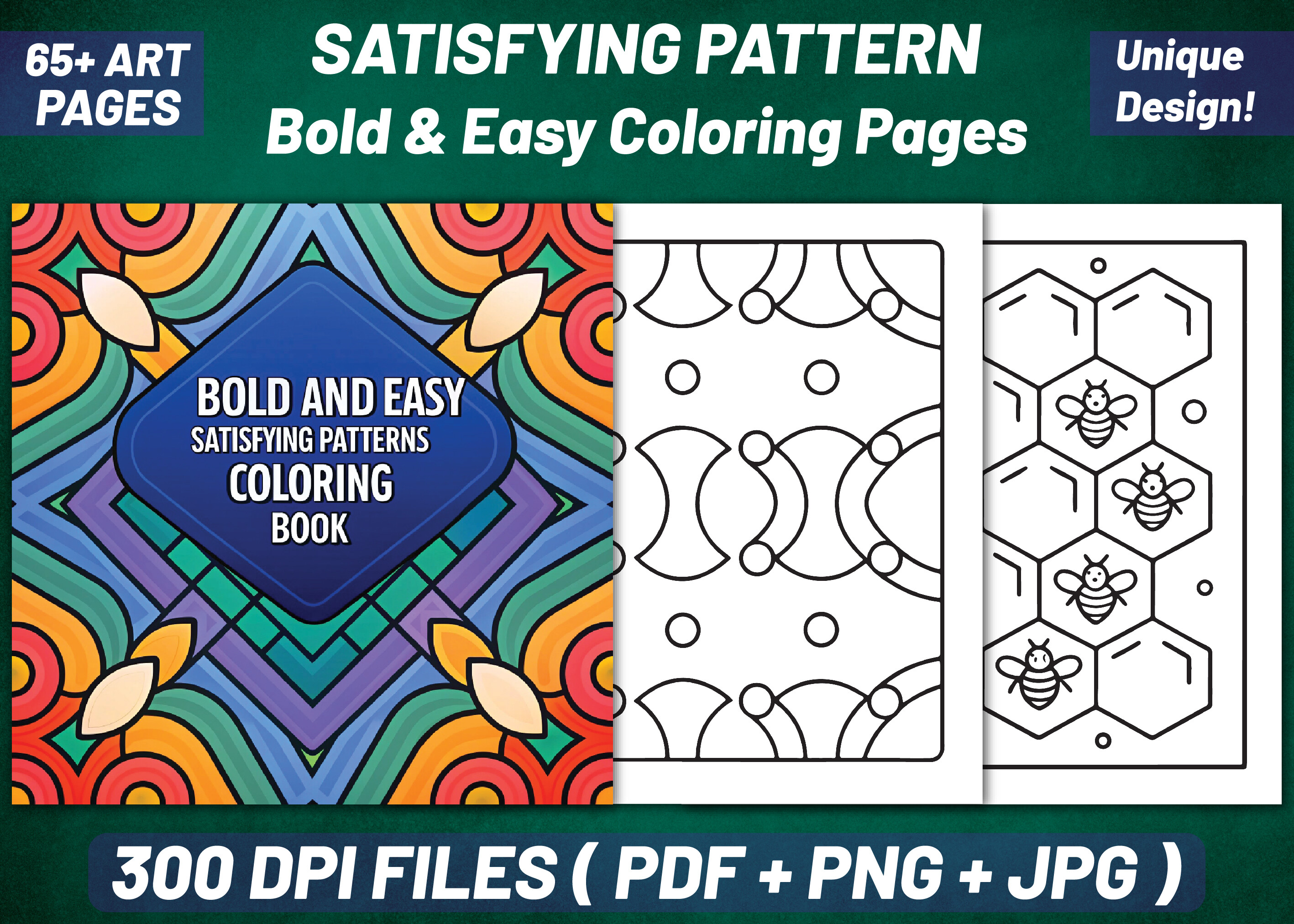 Bold Easy Satisfying Patterns Coloring