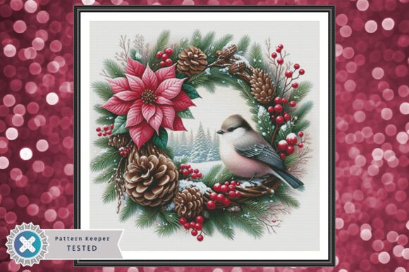 Christmas Wreath Cross Stitch Pattern