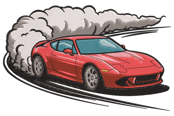 Drifting Sports Car
