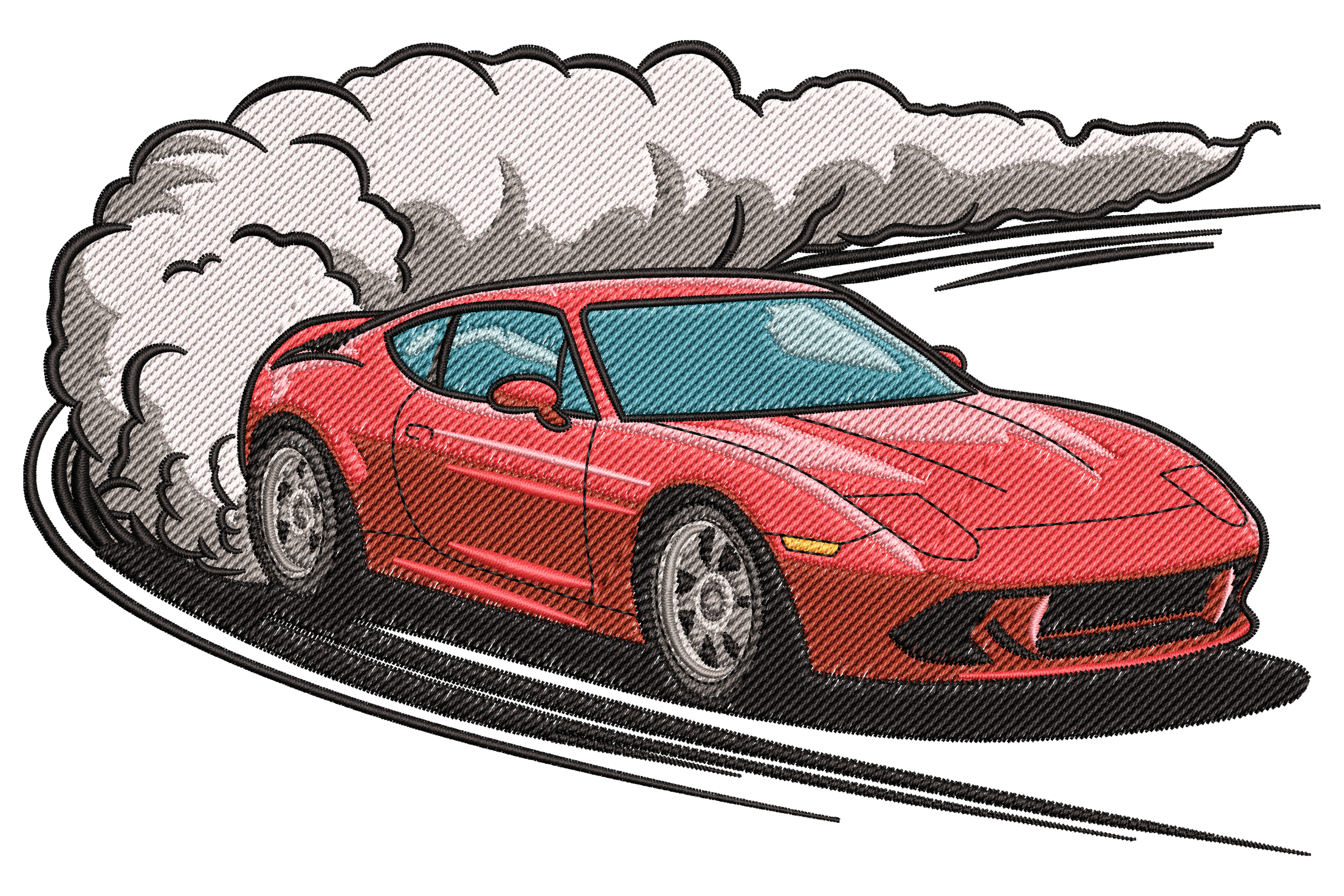 Drifting Sports Car