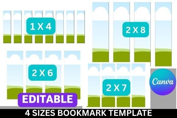 Editable Canva Bookmark Template