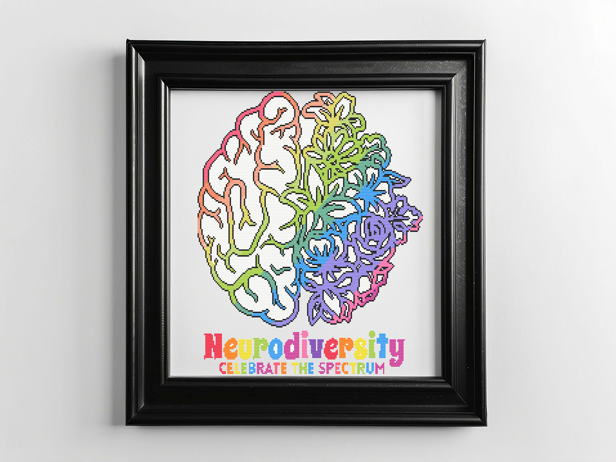 Embrace Neurodiversity Cross Stitc