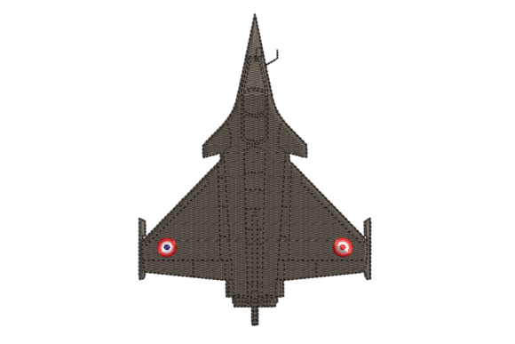 Fighter Jet – Embroidery Design Transportes Diseño de Bordado Por Stitched Dreams