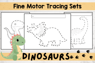 Fine Motor Tracing Dinosaur Handwriting Graphic by MessyBeautifulFun ...