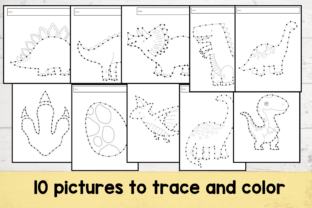 Fine Motor Tracing Dinosaur Handwriting Graphic by MessyBeautifulFun ...