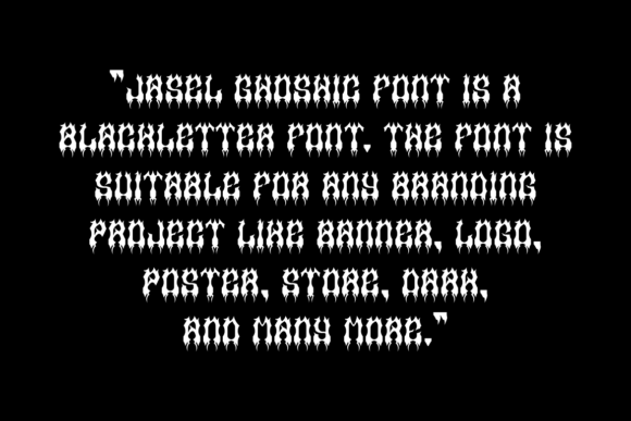 Jasel Ghoshic Font PNG with transparent background - Preview 4