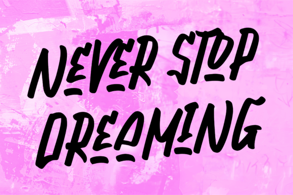 Shock Force Font PNG with transparent background - Preview 2