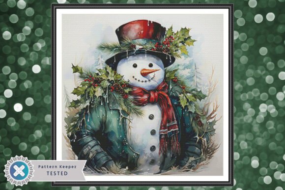 Snowman Cross Stitch Pattern