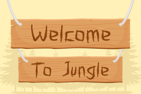 Carved Pine Wood Font - Preview 5