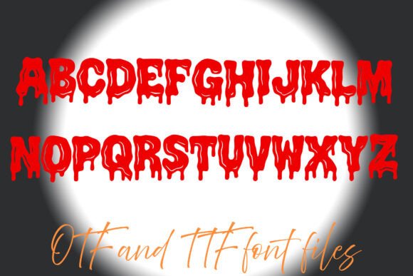 Dripping Blood Font - Preview 1