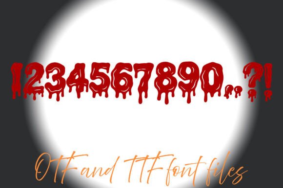 Dripping Blood Font - Preview 2