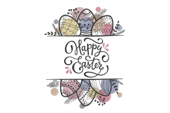 Easter Egg with Flowers