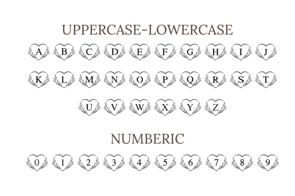 Floral Heart Font - Preview 5