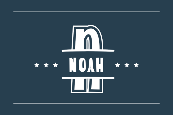 Handwriting Varsity Monogram Font - Preview 1