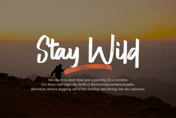 Hideline Font PNG with transparent background - Preview 1