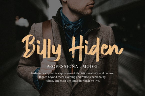 Hideline Font PNG with transparent background - Preview 6