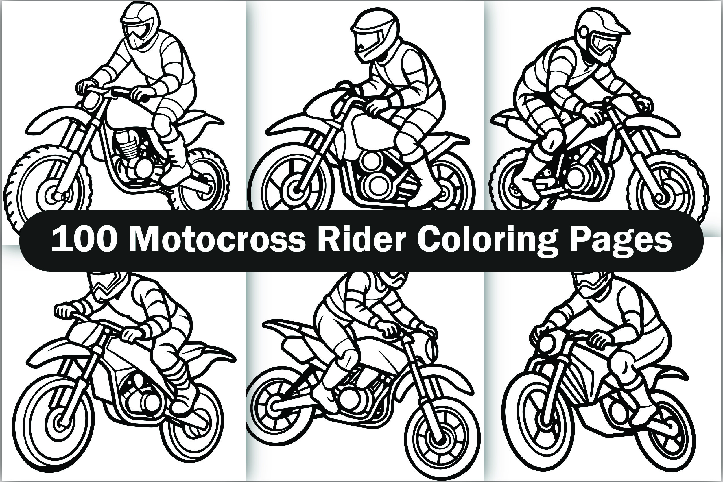 Motocross Rider Coloring Pages