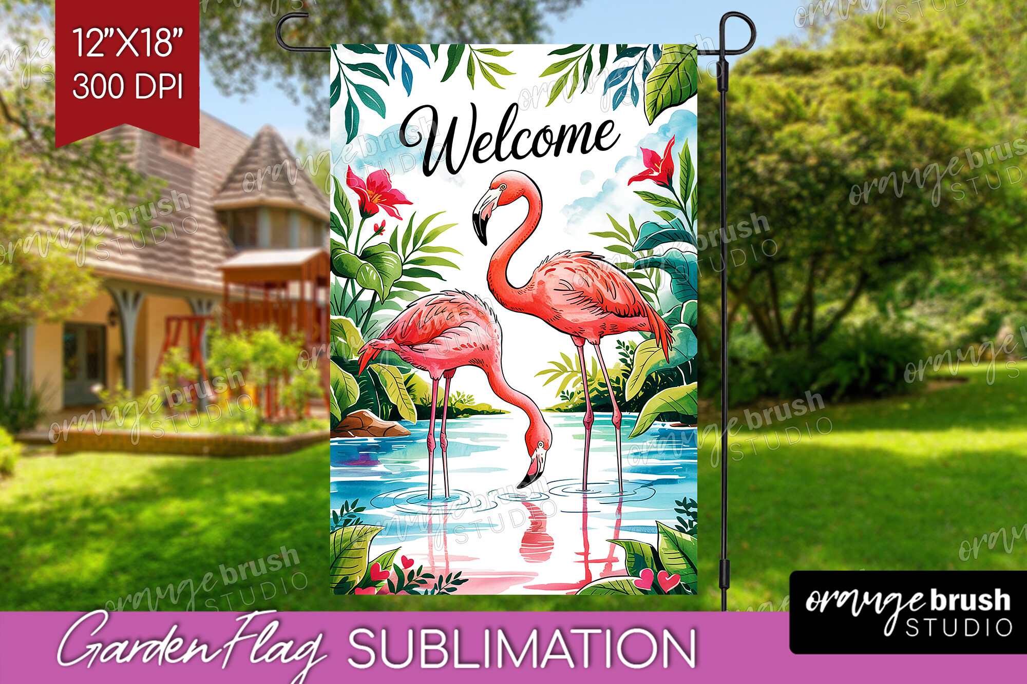 Summer Garden Flag Design