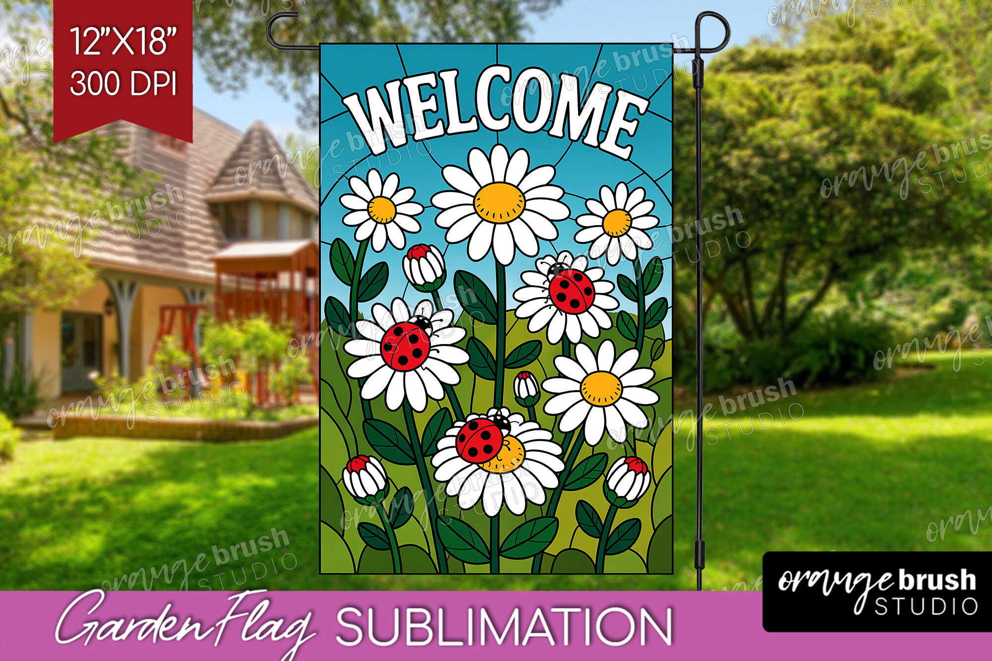 Summer Garden Flag Design
