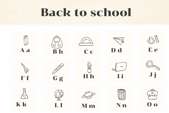 Back to School Font - Preview 1