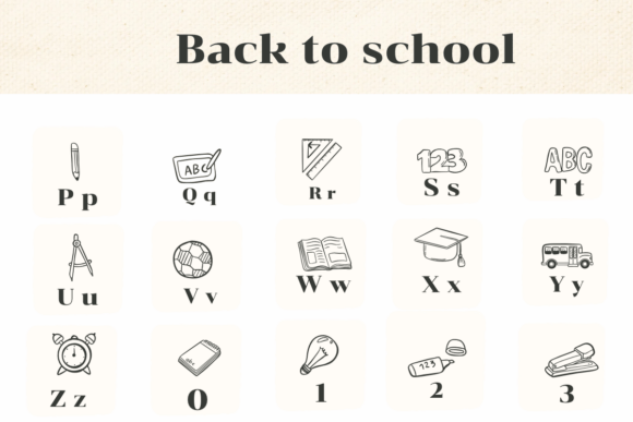 Back to School Font - Preview 2