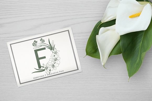 Brenda Flowers Monogram Font - Preview 2