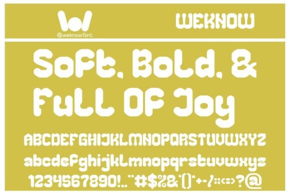 Chubby Tech Font PNG with transparent background - Preview 1