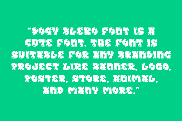 Dogy Bleko Font - Preview 3