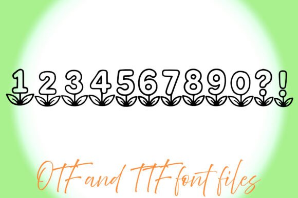 Flower Simple Font - Preview 2