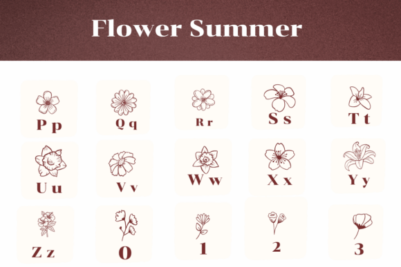Flower Summer Font - Preview 2