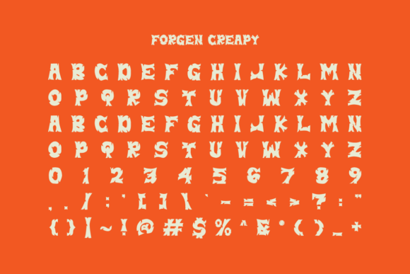 Forgen Creapy Font - Preview 3