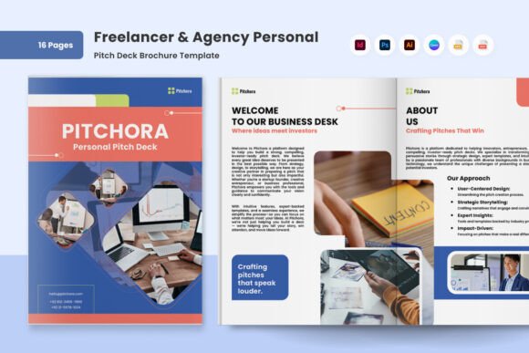 Freelancer Agency Pitch Brochure Graphics