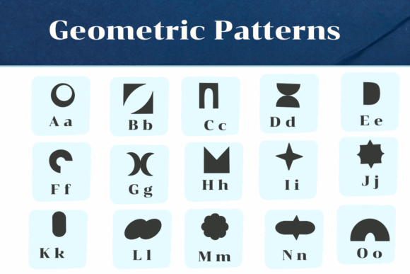 Geometric Patterns Font - Preview 1