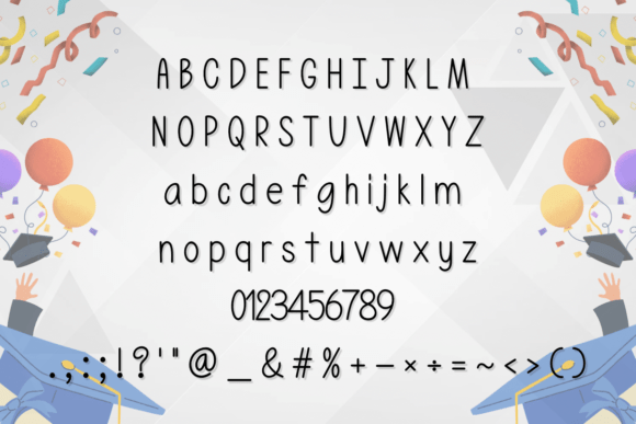 Graduations Font - Preview 1