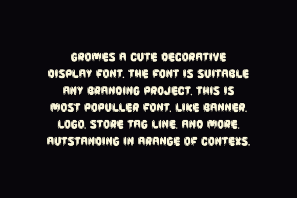 Gromes Font PNG with transparent background - Preview 4