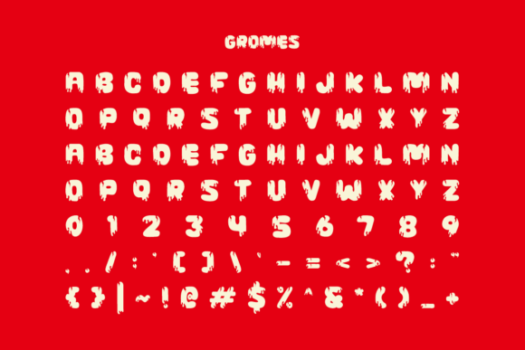 Gromes Font PNG with transparent background - Preview 5