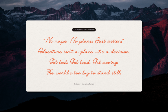 Guteloy Font - Preview 4