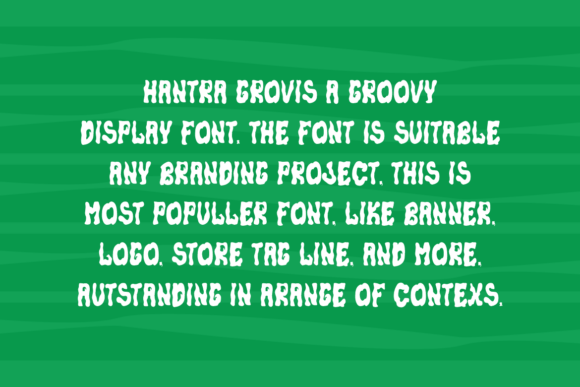 Hantra Grovis Font - Preview 2
