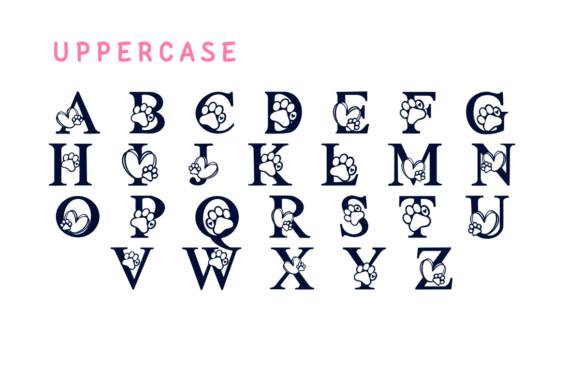 Heart Animal Font - Preview 1