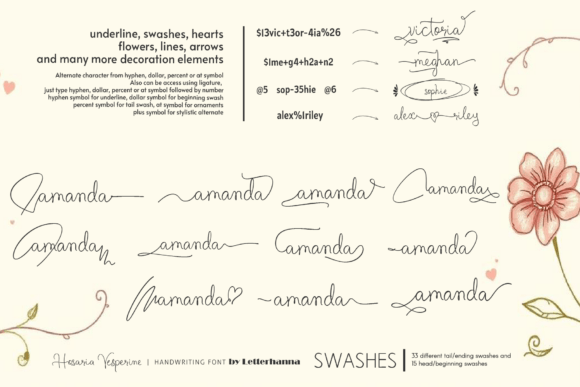 Hosaria Vesperine Font - Preview 2